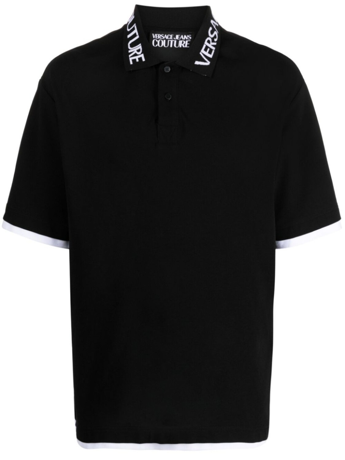 

Versace Jeans Couture рубашка поло с логотипом, черный
