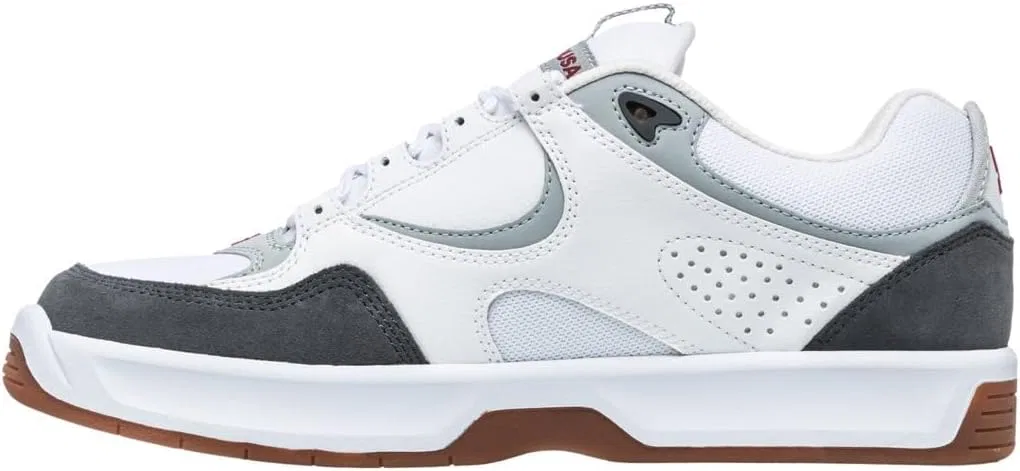 Кроссовки DC Shoes Kalynx Zero - Shoes for Men, White Grey Red — фото 2