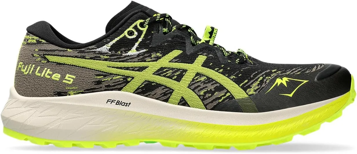 Мужские кроссовки ASICS Fuji Lite 5, черный/ярко-желтый — фото 3