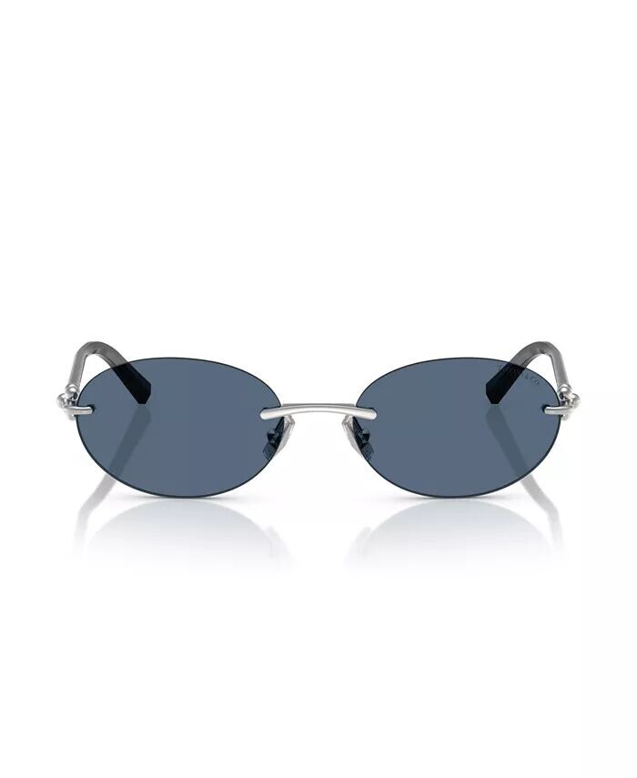 Мужские и женские солнцезащитные очки TF3104D Tiffany & Co., серебро — фото 2