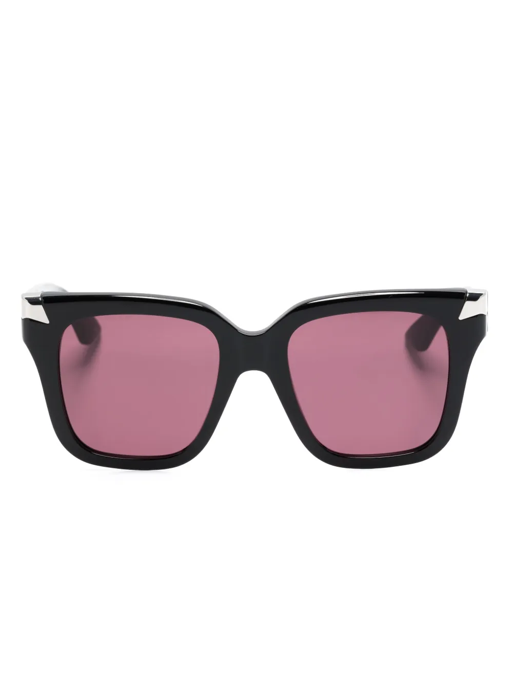 

Солнцезащитные очки в квадратной оправе Alexander McQueen Eyewear, черный