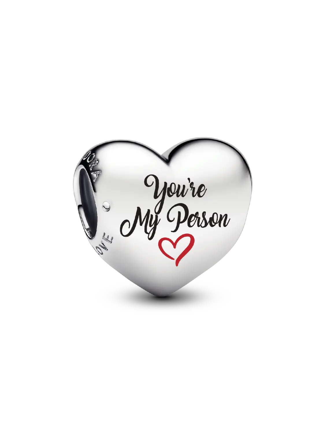 

Шарм Pandora Engravable You're My Person Heart, серебро 925 пробы