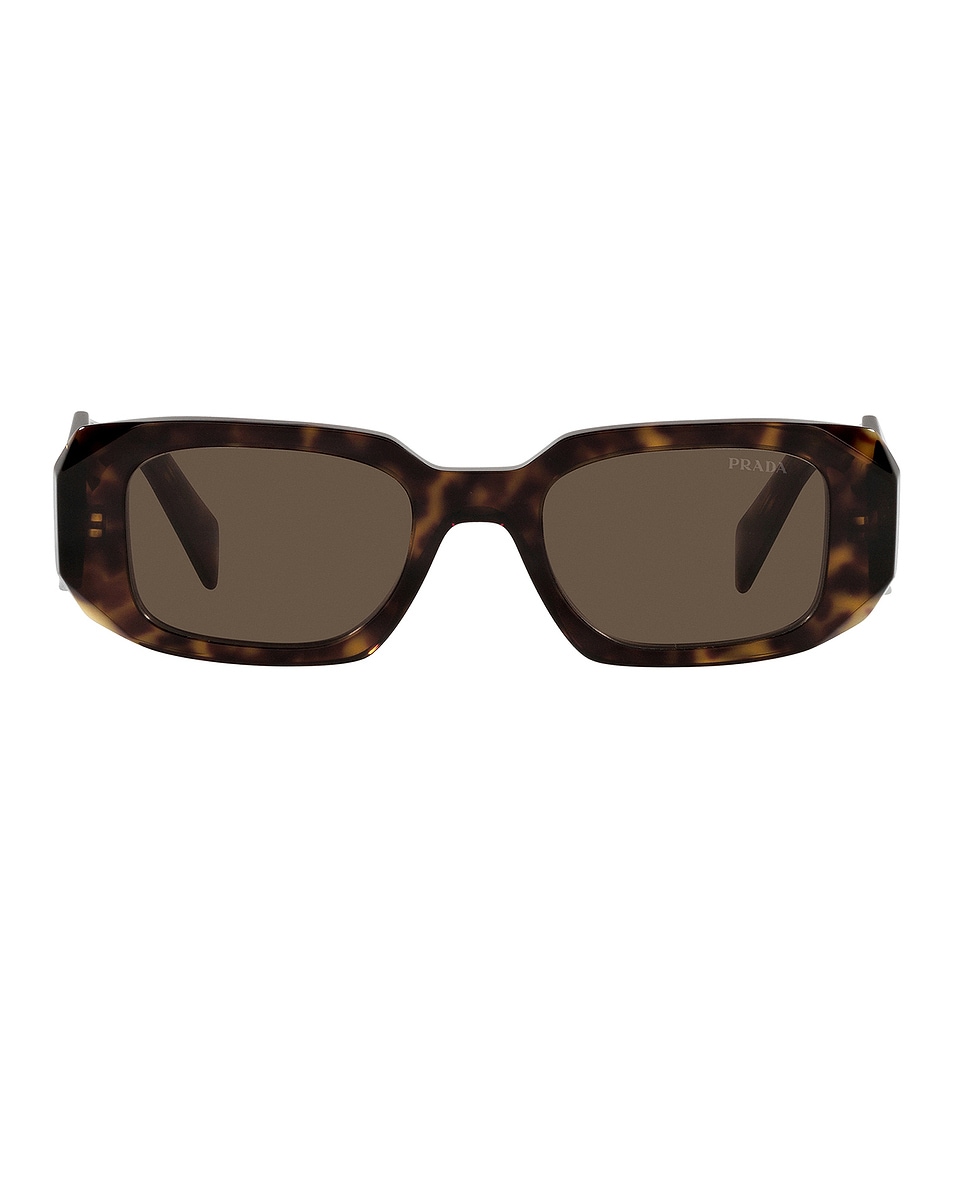 

Scultoreo Узкие Солнечные Очки Prada, Tortoise & Brown