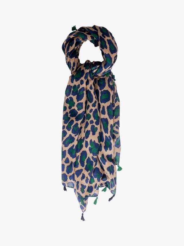 

Шарф Cal с леопардовым принтом Bloom & Bay, Teal
