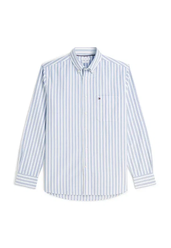 Рубашка Tommy Hilfiger Heritage Oxford Seasonal STP Seasonal Pattern, королевский синий/белый — фото 4