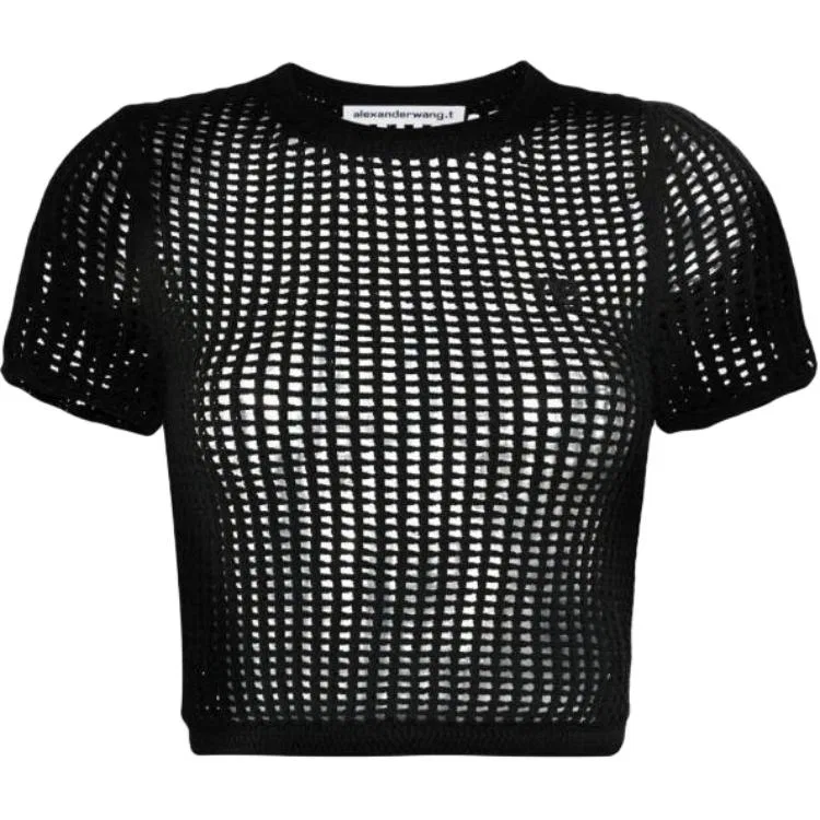 Футболка женская black crew neck Alexander Wang