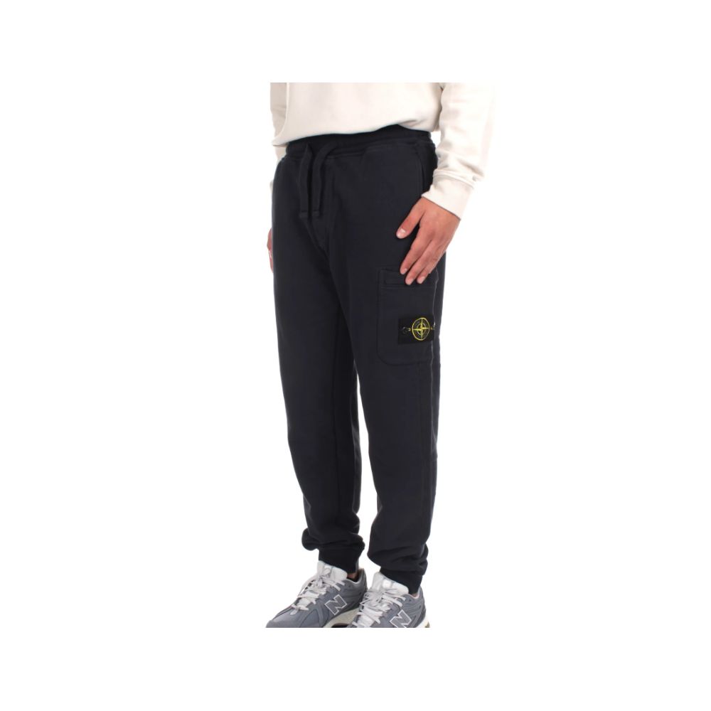 

Синие хлопковые мужские спортивные брюки Stone Island
