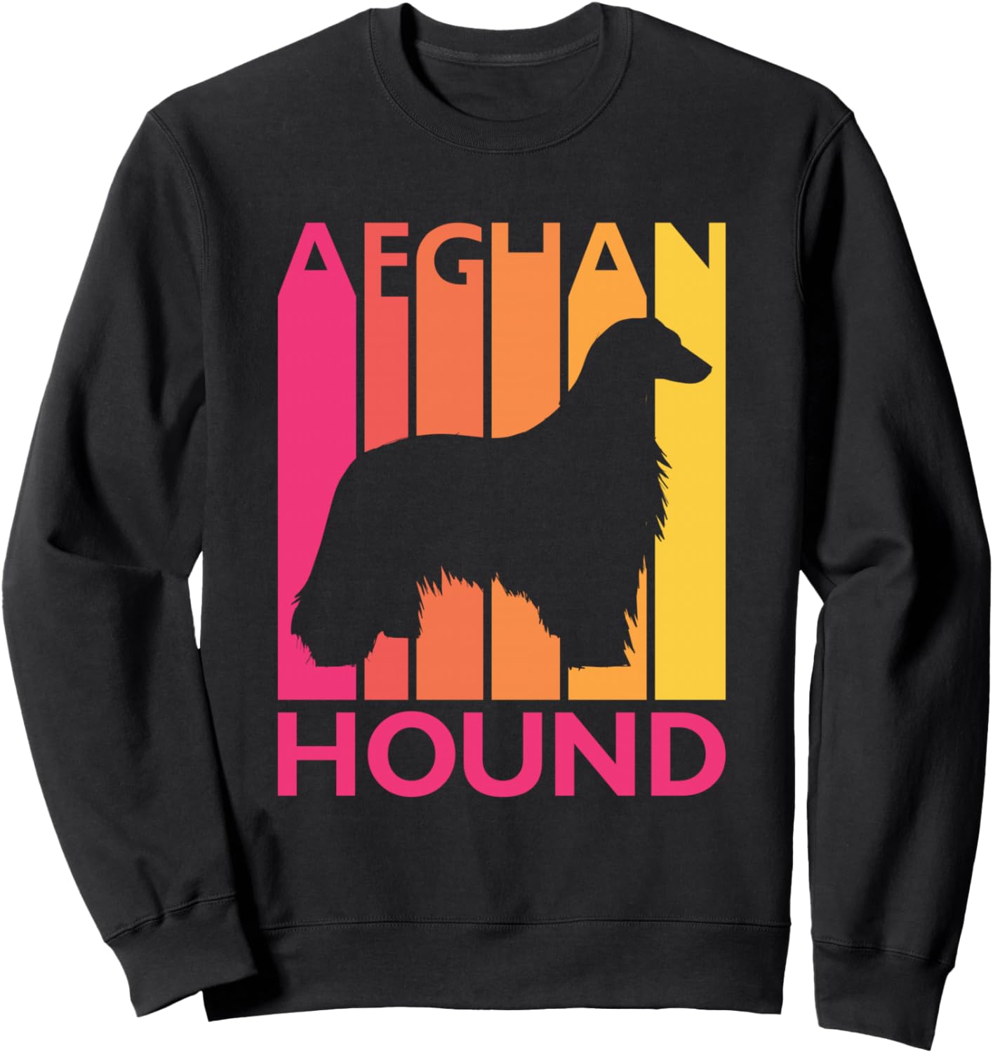 

Винтажная толстовка с изображением афганской борзой - отличный подарок для владельца собаки Shirtbooth: Afghan Hound, черный