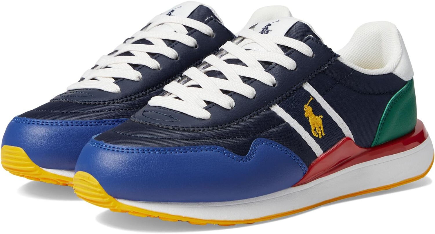 

Кроссовки Polo Ralph Lauren Kids Train 89 Sport, цвет Navy/Multi/Yellow