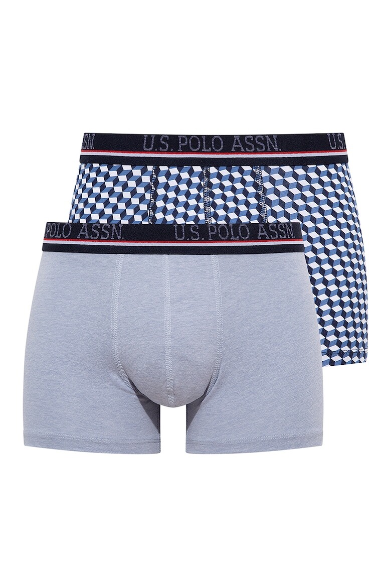 

Боксеры с логотипом на поясе - 2 пары U S Polo Assn , синий