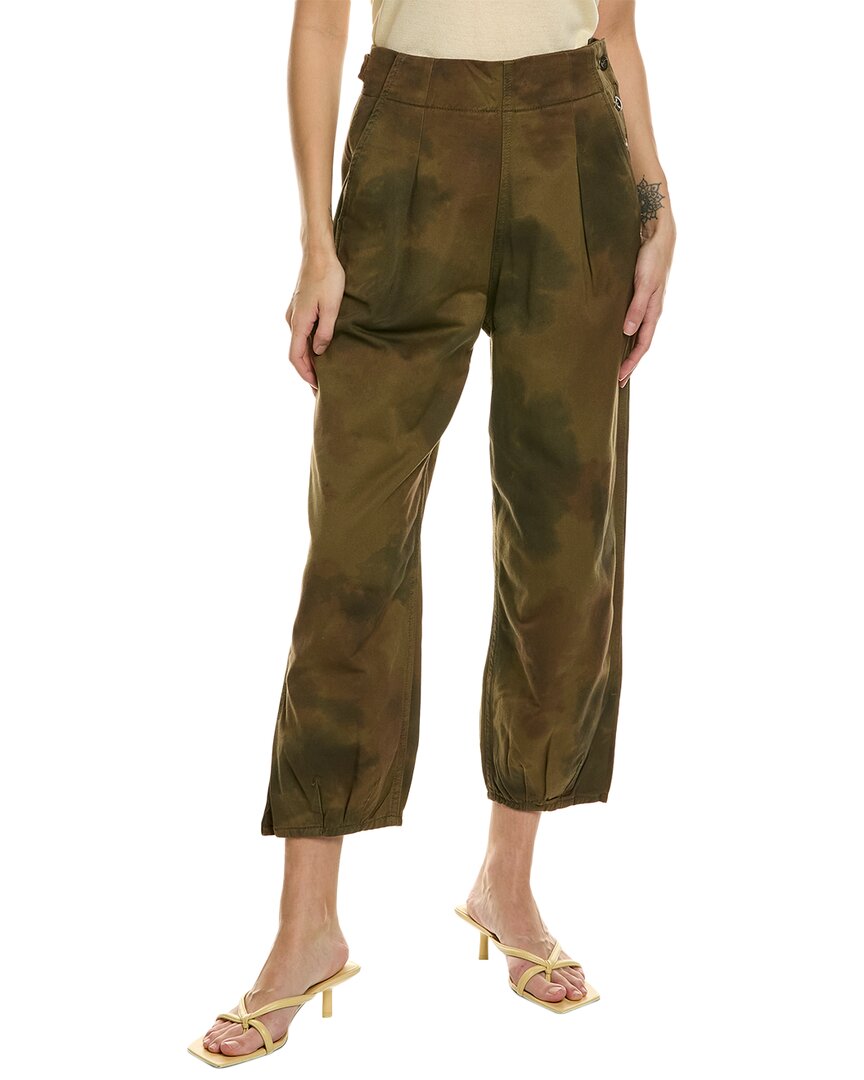 

Брюки со складками AG Jeans Adel, зеленый