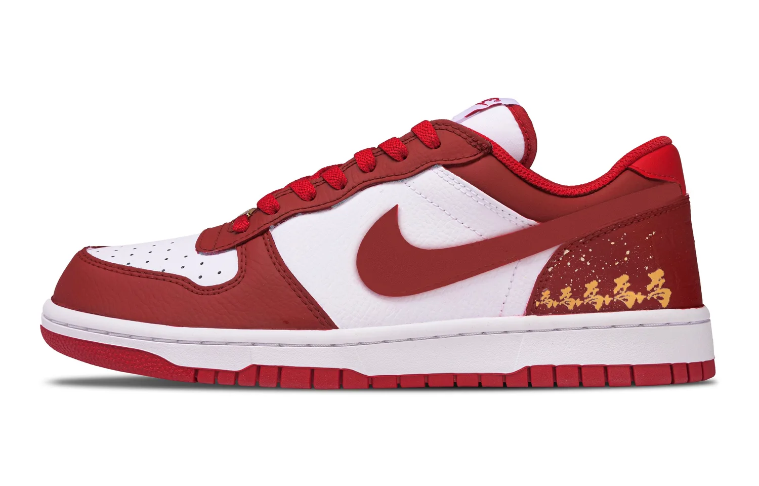 Nike Кроссовки мужские Big Leather Slip Resistant Low top красные
