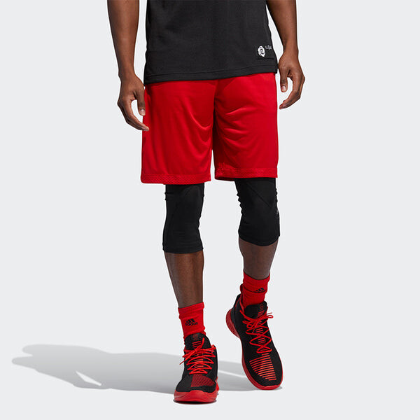 Спортивные шорты adidas Rose Short Training Gym Sports Basketball Shorts Red, красный — фото 4