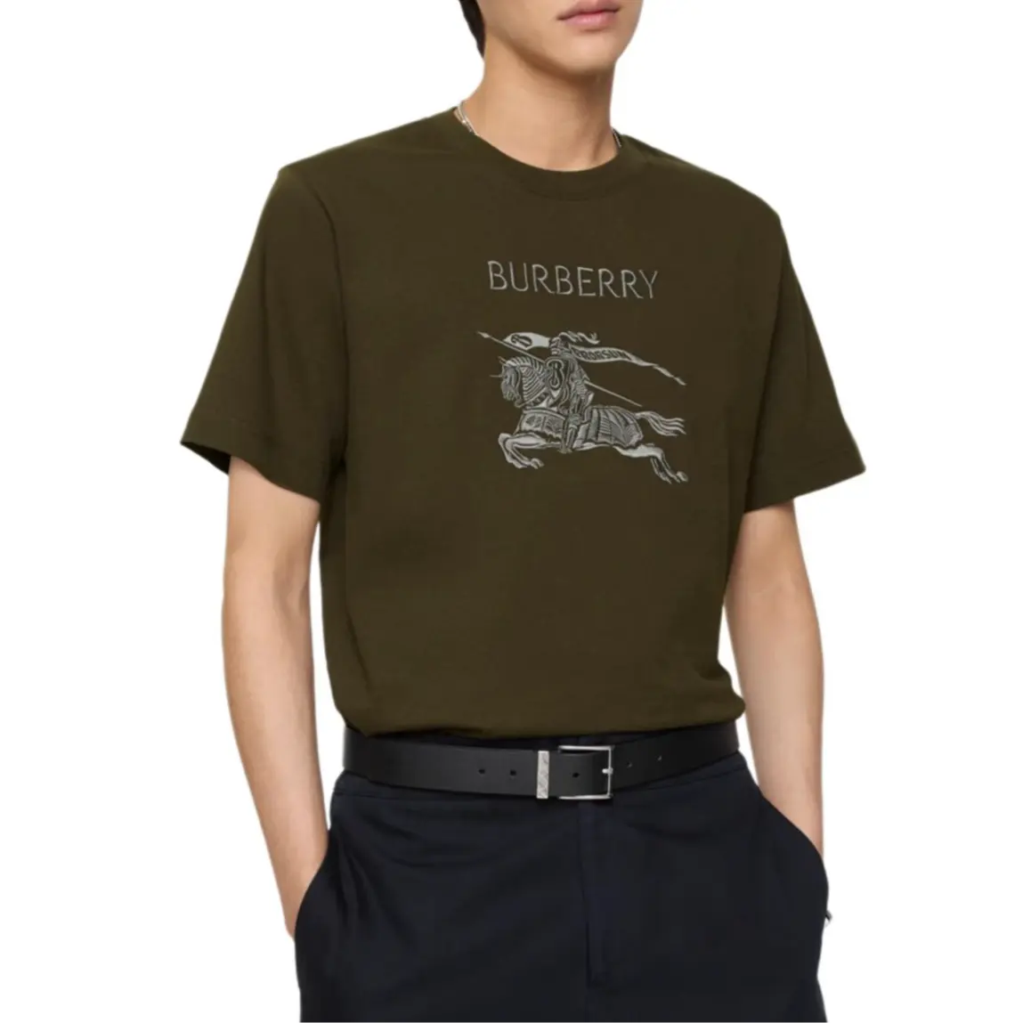Футболка мужская Marsh Green Burberry, зеленый — фото 3