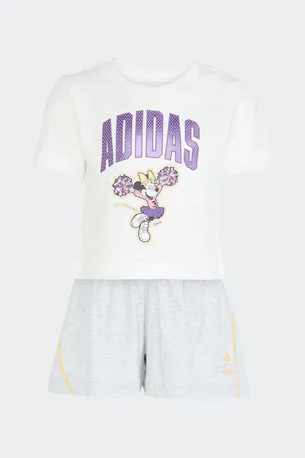 Комплект детский из эластичного трикотажа Adidas, белый — фото 2