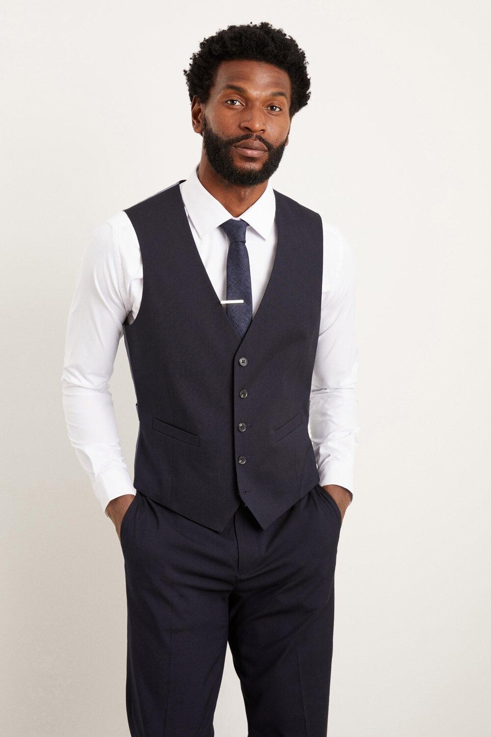 

Темно-синий жилет Slim Fit Essential Burton, темно-синий