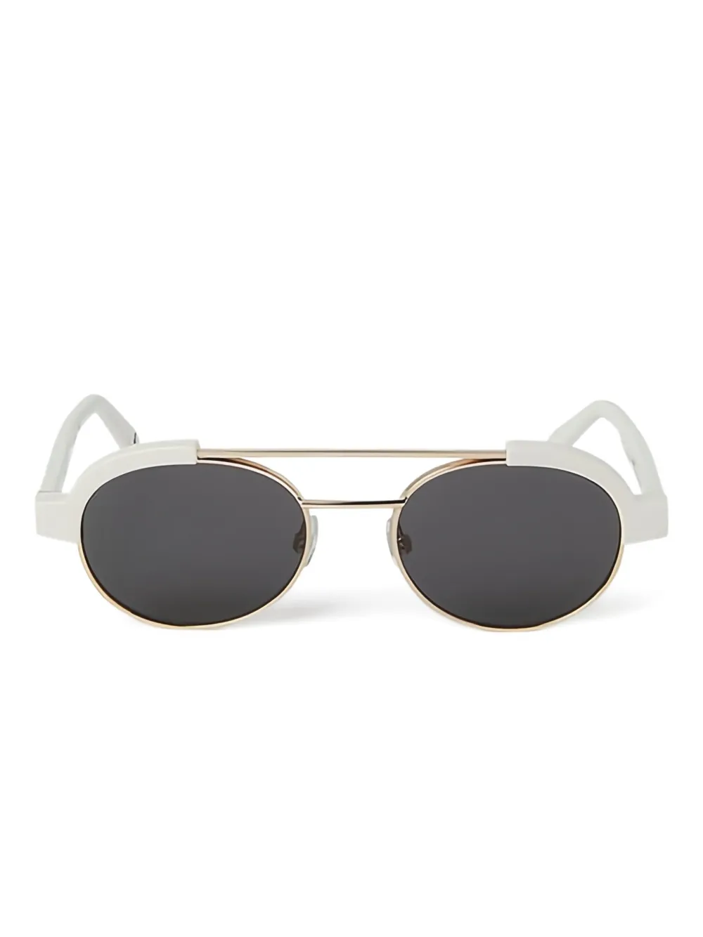 

Круглые солнцезащитные очки Artesia с двойной перемычкой Palm Angels Eyewear, серебряный