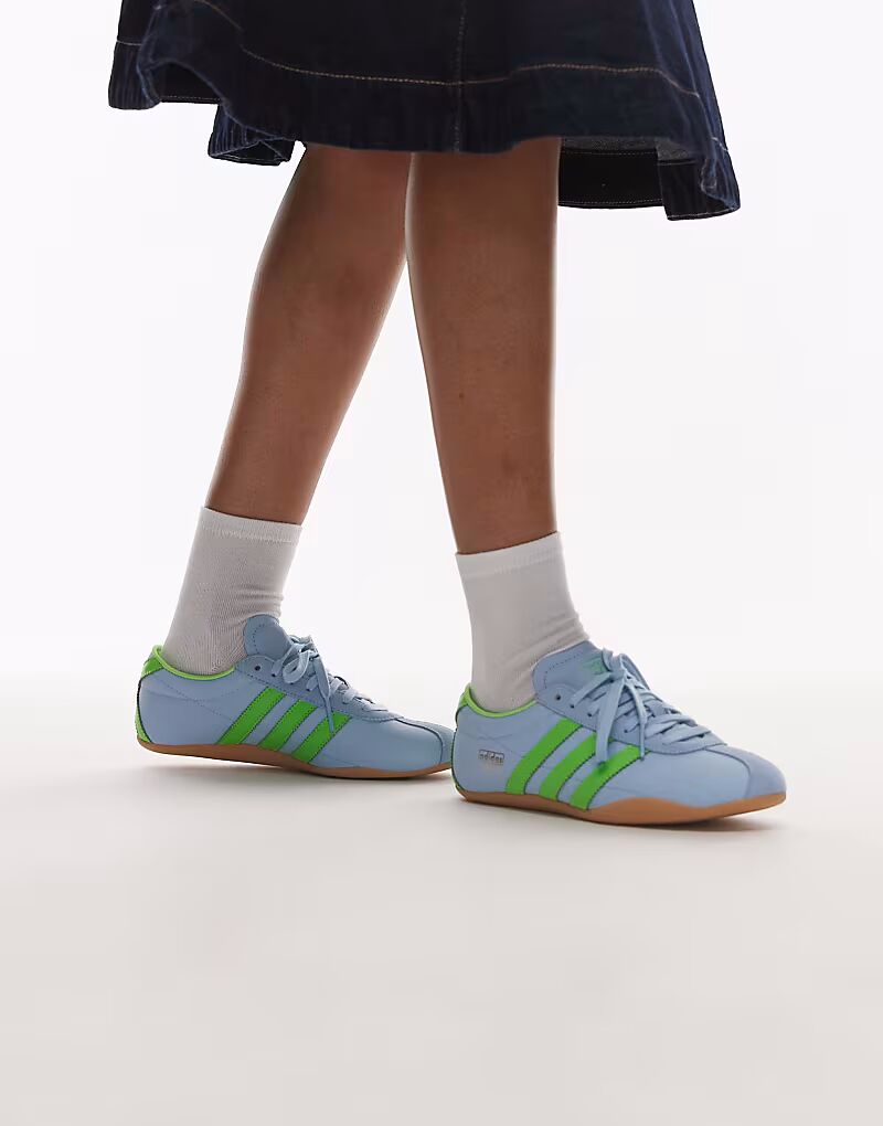 Кроссовки Adidas Originals Tokyo синего и зеленого цвета — фото 3