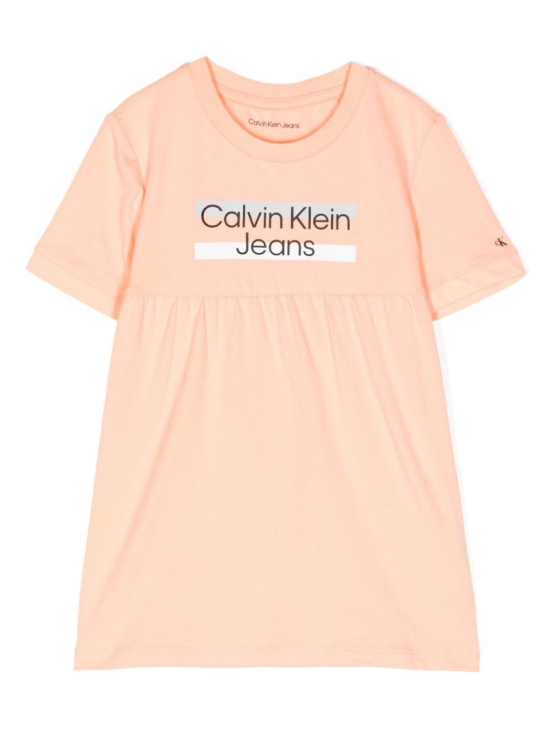 

Платье с логотипом Calvin Klein Kids, розовый