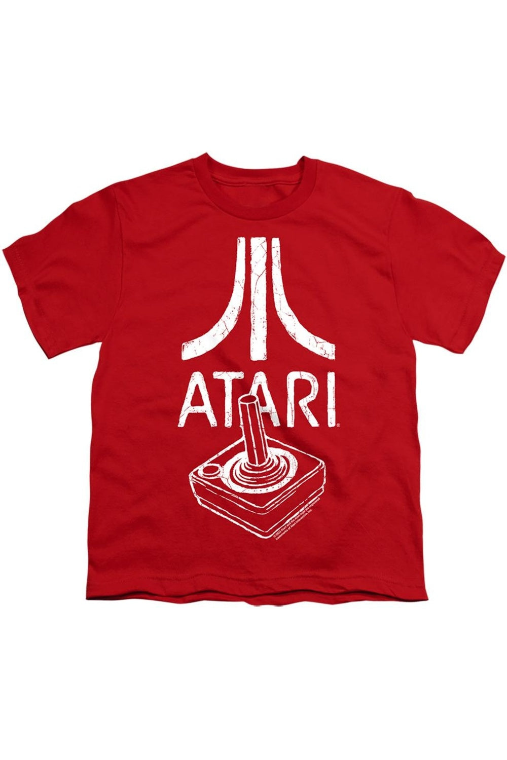 

Футболка с коротким рукавом для детей с логотипом джойстика Atari Gildan, красный