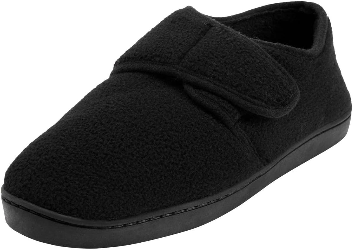 

Мужские регулируемые флисовые тапочки KingSize, черный