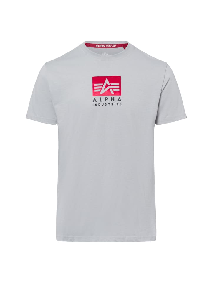 

Футболка Alpha Industries, светло-серый