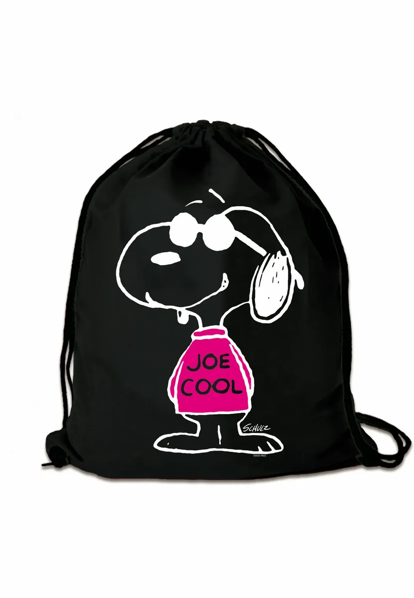 

Несессер LOGOSHIRT "Peanuts - Snoopy Joe Cool Gym Bag", с лицензионным принтом, черно-белый