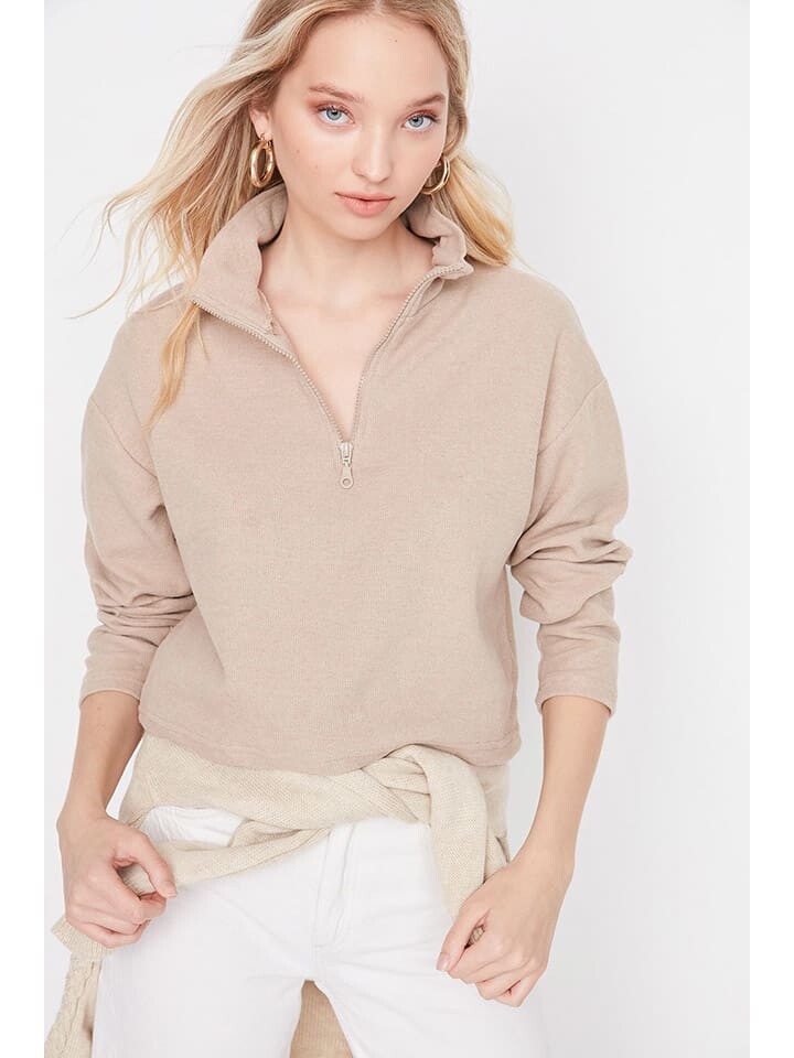 

Толстовка trendyol Sweatshirt, бежевый