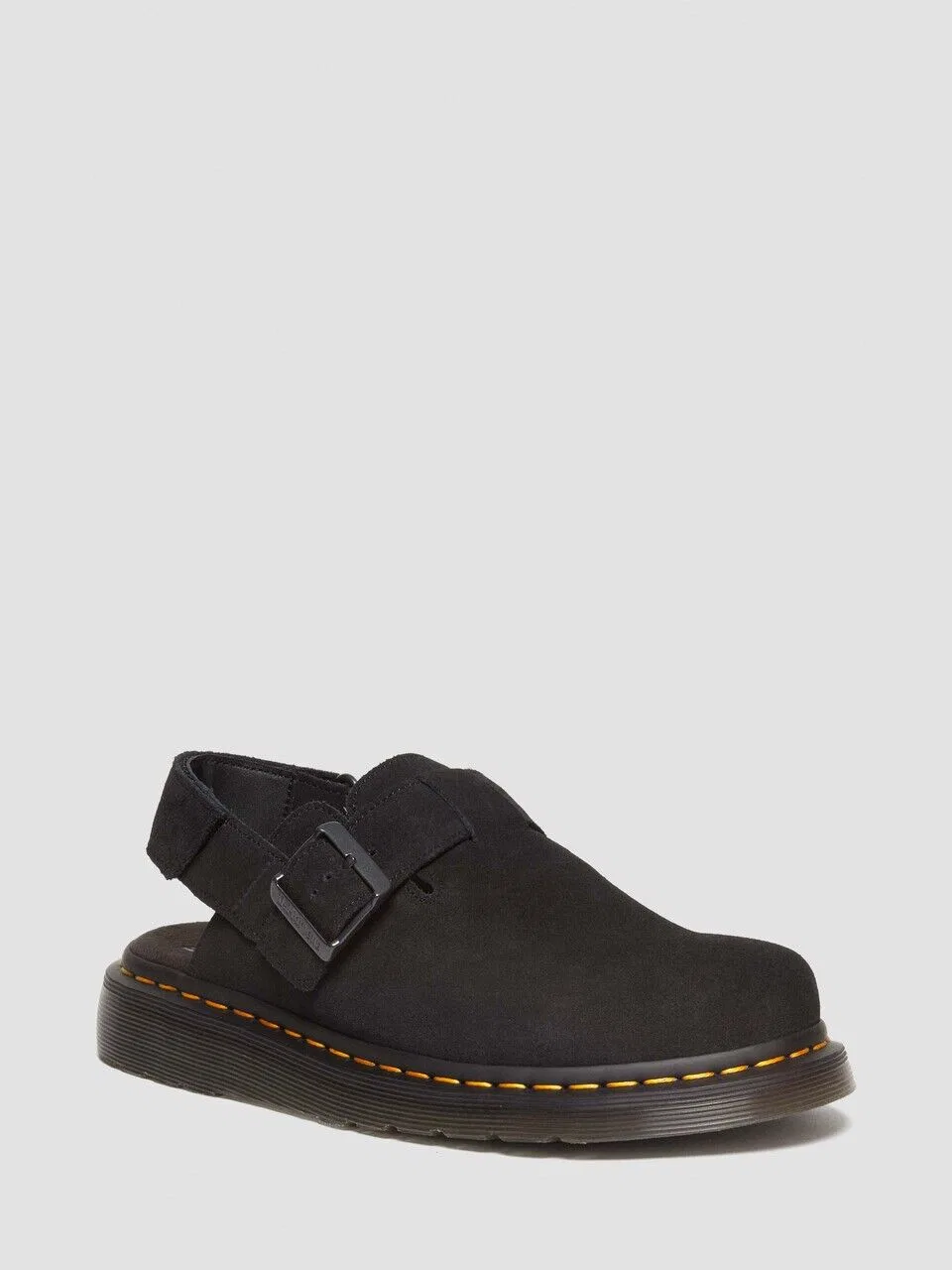 Мужские блоферы George II из чёрной замши от Dr. Martens