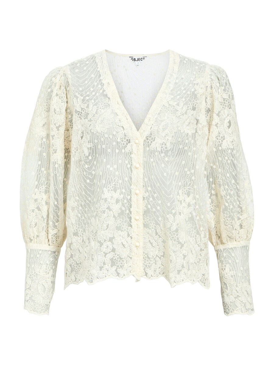 

Блуза OBJECT OBJSiga, кремовый