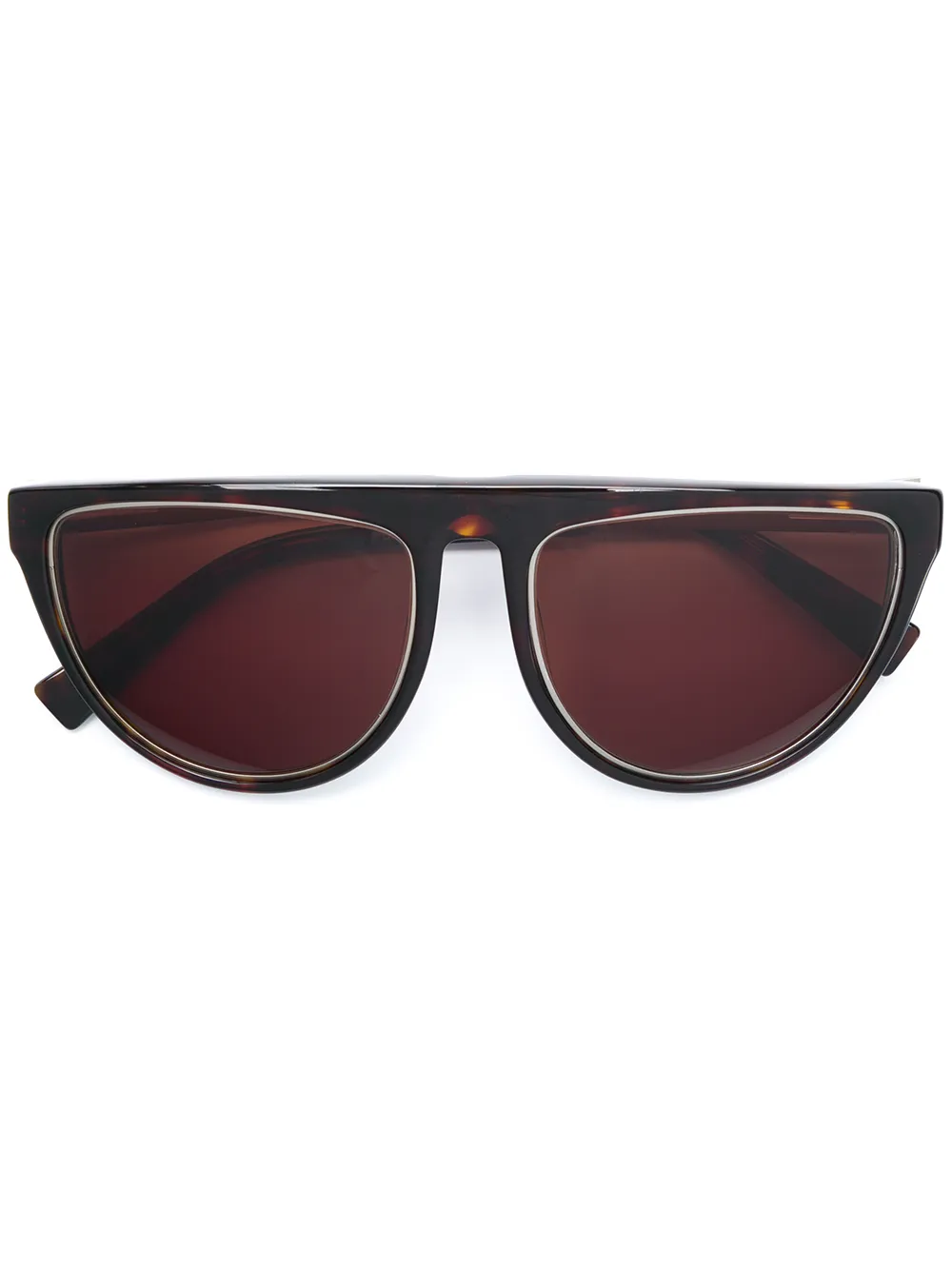 

Солнцезащитные очки в оправе 'кошачий глаз' Balmain Eyewear, коричневый
