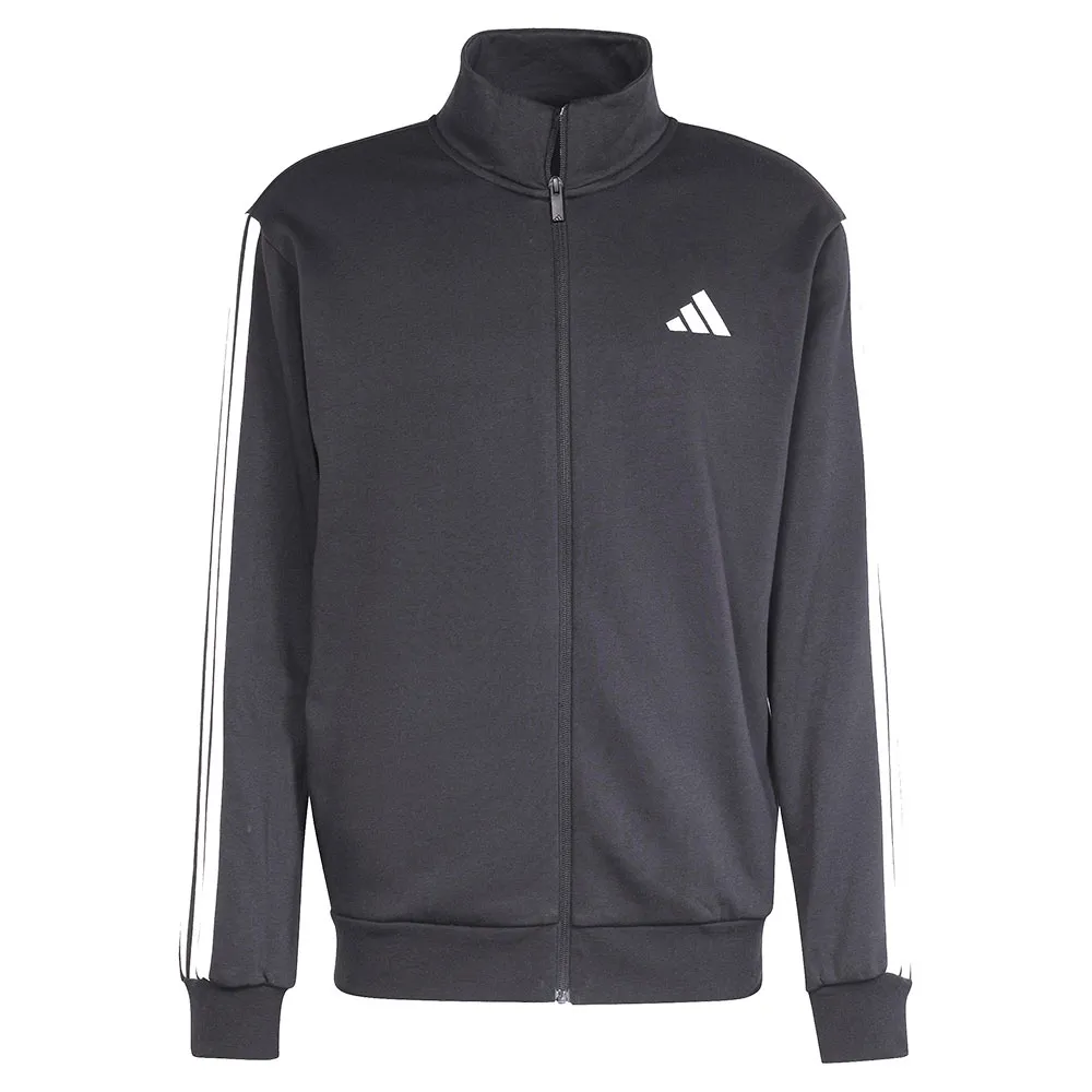 Спортивный костюм adidas Sportswear Basic 3 Stripes Fleece, черный — фото 3
