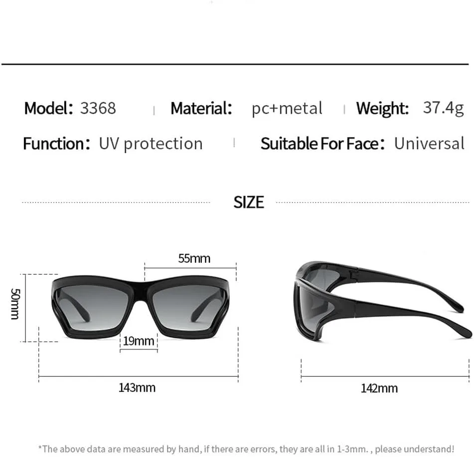 

Панк-солнцезащитные очки для женщин, роскошные солнцезащитные очки с защитой от УФ-излучения UV400, винтажные спортивные очки, SUN4440 Generic, C5blackyellow