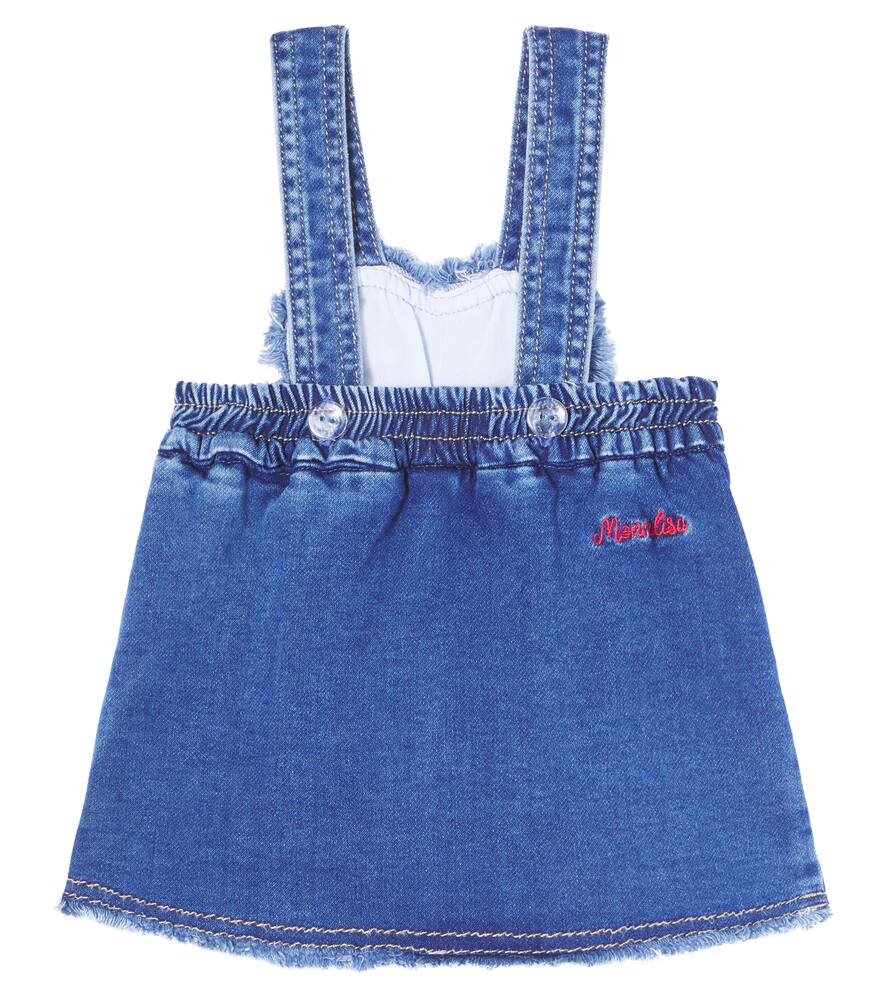 Джинсовая юбка Disney Baby с вышивкой Monnalisa, Blu Stone Denim — фото 2