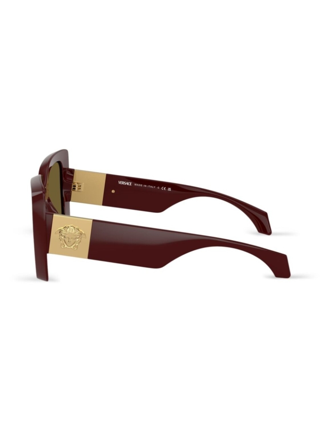 Солнцезащитные очки с декором Medusa Versace Eyewear, красный — фото 3