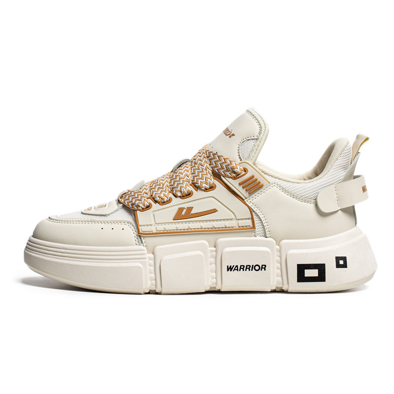 

Низкие повседневные кроссовки Warrior Slip с противоскользящей подошвой и износостойкими амортизаторами, бежево-коричневые