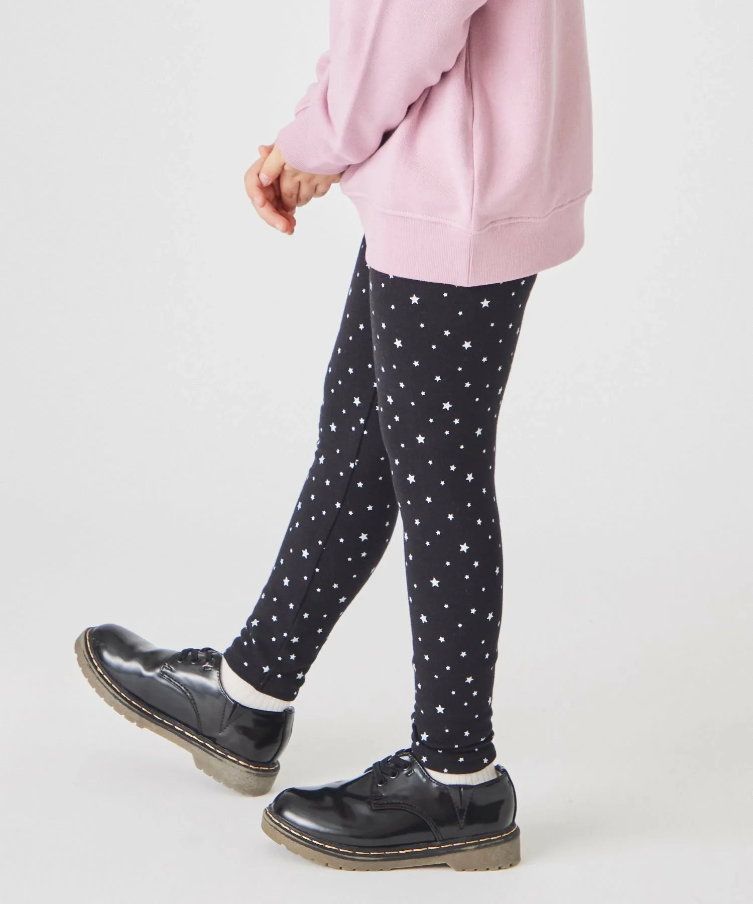 Леггинсы с принтом по всей поверхности Ever Closet, Star Black