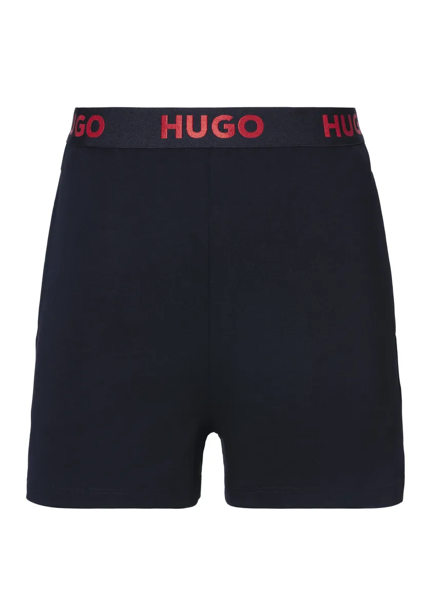 

Пижамные штаны HUGO Underwear "SPORTY LOGO_SHORTS", с эластичным поясом, черный