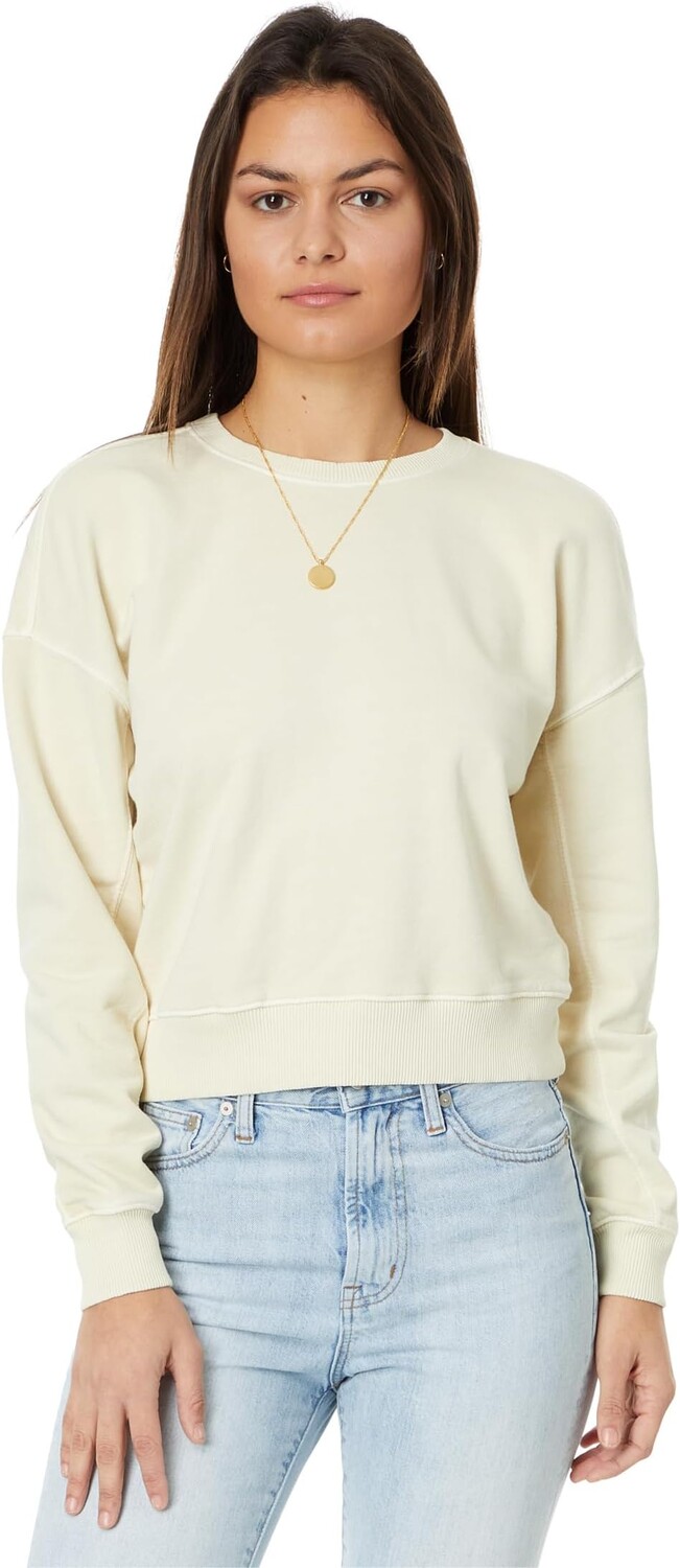 

Толстовка Madewell Heathered Raglan Sweatshirt, экрю