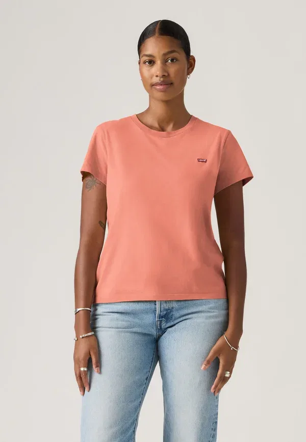 Футболка с принтом Levi'S Perfect Tee, терракотовый — фото 2