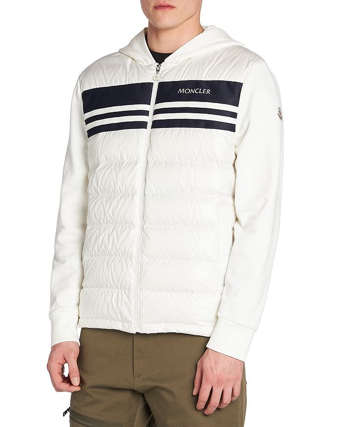 

Moncler Разноцветная куртка с капюшоном, белый