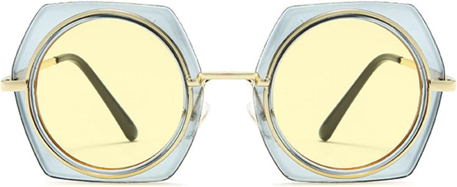 

Солнцезащитные очки Willochra Trendy Square для женщин и мужчин, ретро-очки с многоугольными линзами, дизайнерские очки неправильной формы, шестиугольные солнцезащитные очки, C6