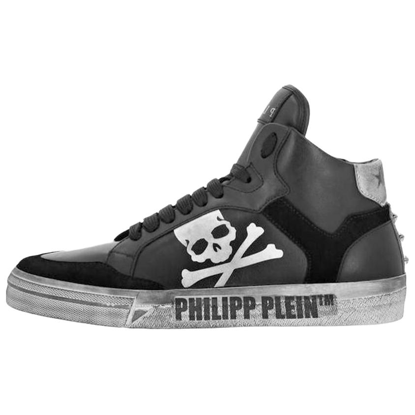 Высокие кроссовки для скейтбординга Retrokickz, унисекс, черные PHILIPP PLEIN, Black