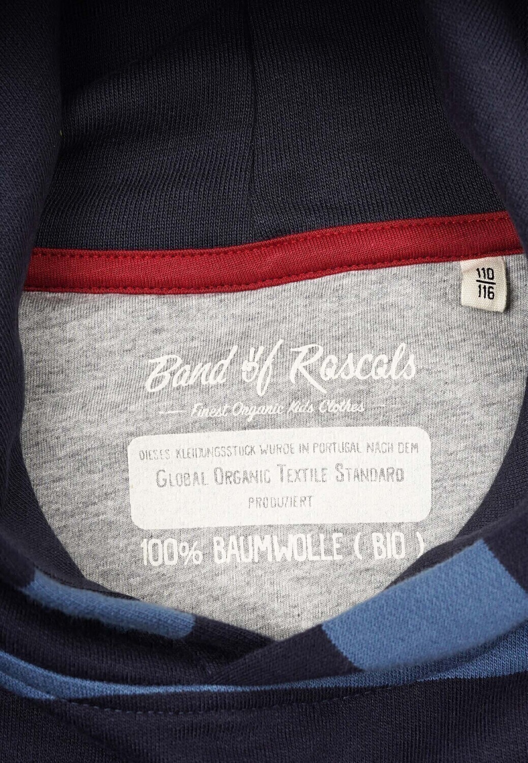 Пуловер Band of Rascals Kapuzen Striped, синий — фото 4
