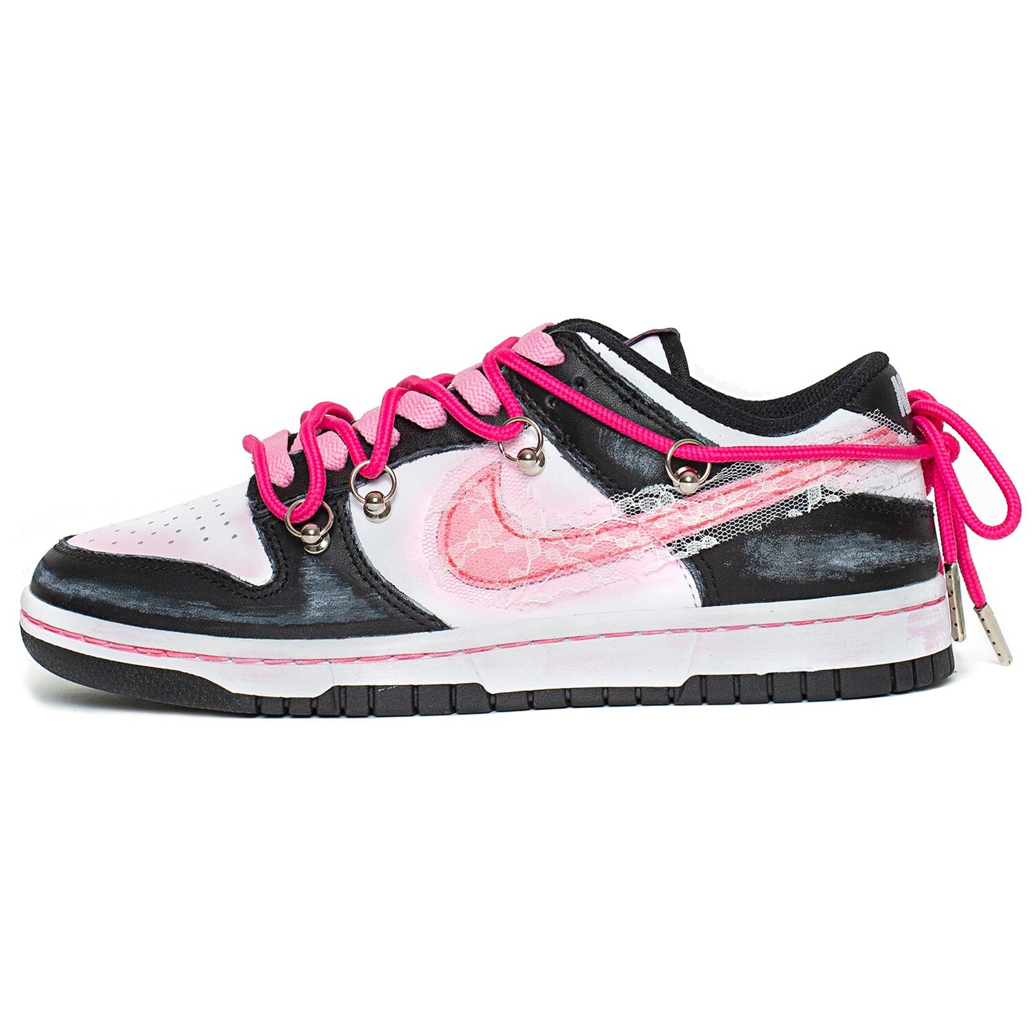 

Женские кроссовки для скейтбординга Nike Dunk, Black/Pink