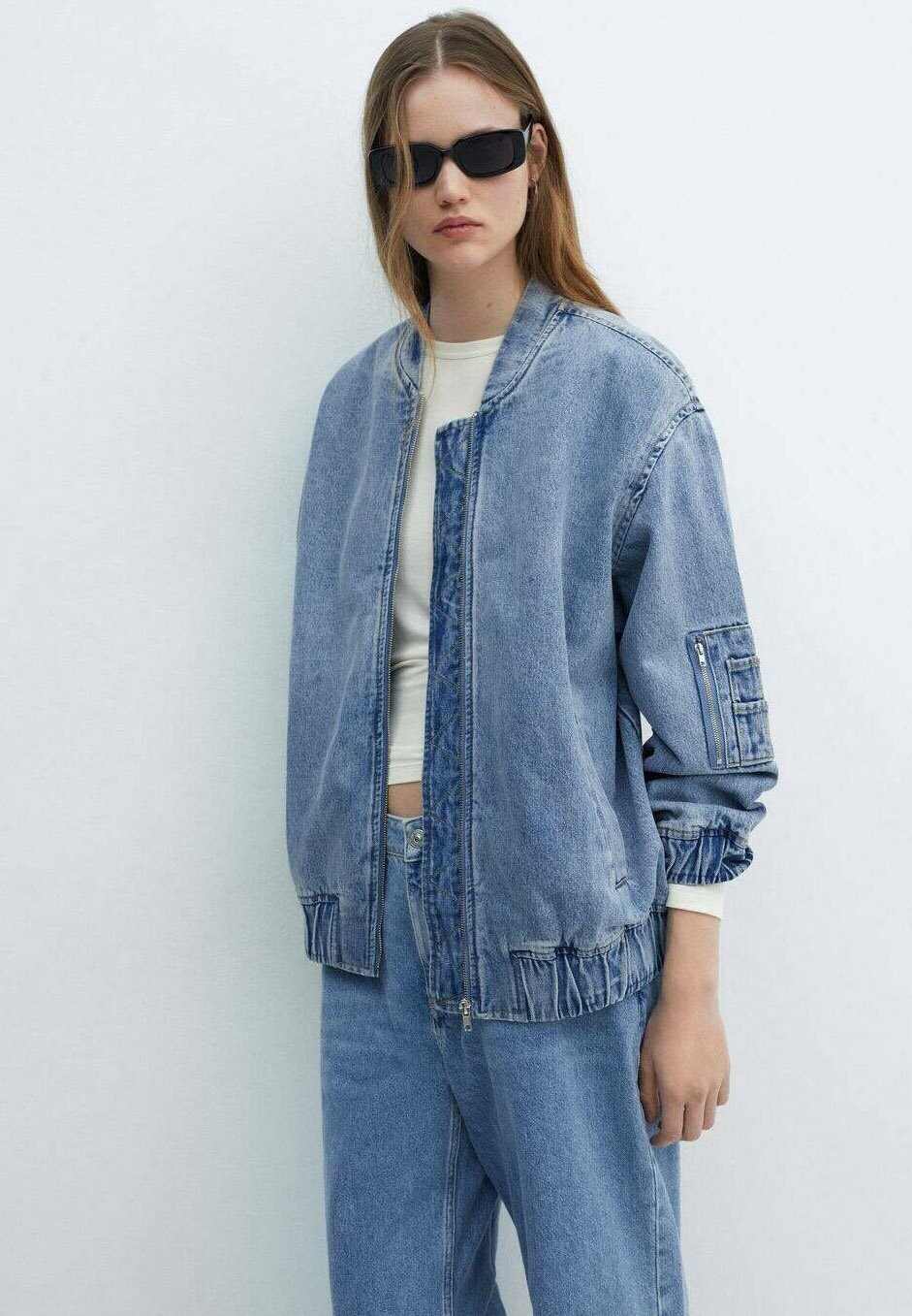 

Куртка-бомбер BOMBON Mango, цвет medium blue