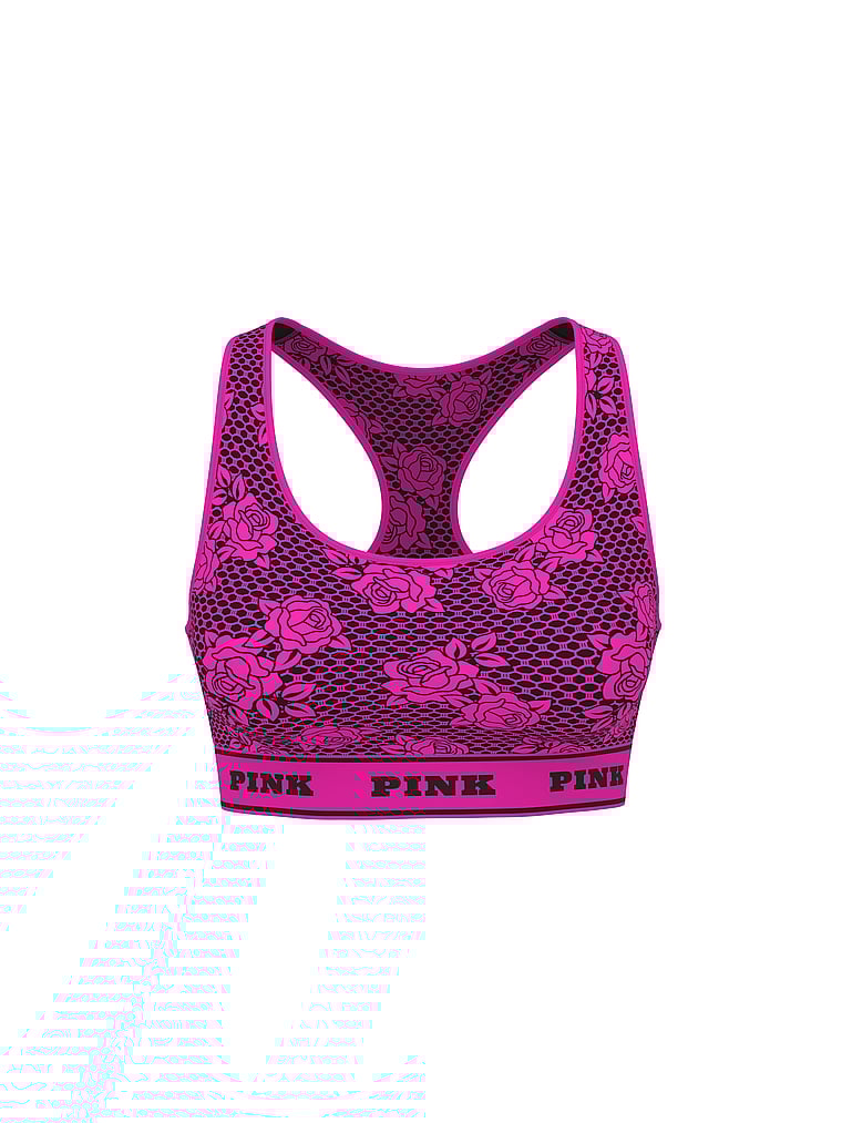 

Бесшовный двусторонний спортивный бюстгальтер Pink, pink fire