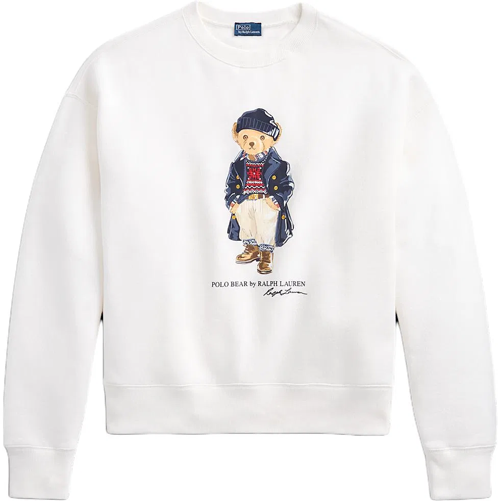 Свитшот с медведем Polo Bear Polo Ralph Lauren, White