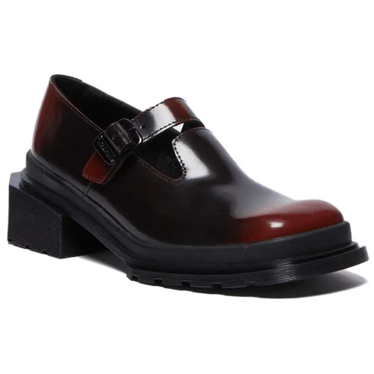 Доктор Мартенс Maybole Квадратный Носок Мэри Джейн Женские Dr.Martens, Черный Красный — фото 2