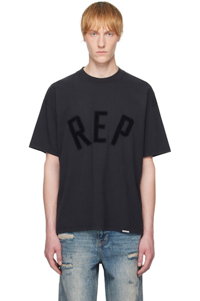 

Черная футболка с аппликацией «Rep» Represent